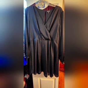 Express Black faux wrap dress